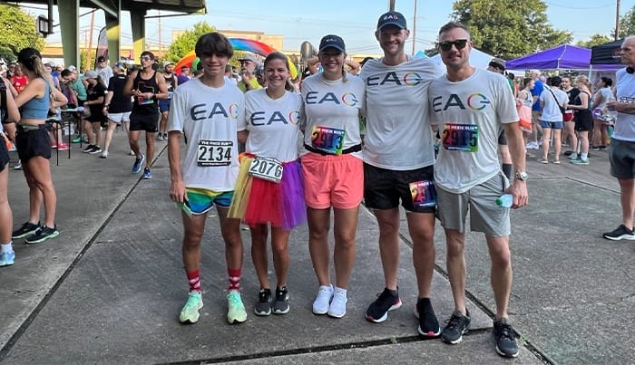 The EAG team and friends joined on Saturday, June 24 2023, to participate in the Pride Run! The Run took place at Hennessy Park Downtown Houston, TX. Click here for more information - The Pride Run, Houston, TX